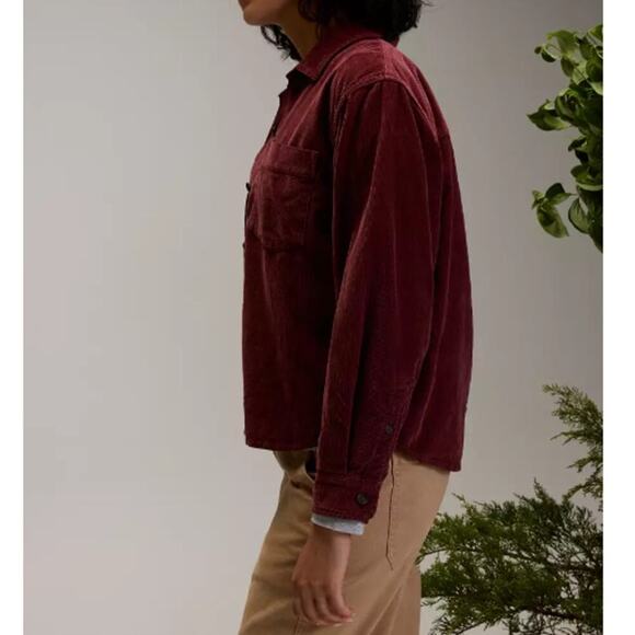 Alpine Design Women's Dark Auburn Corduroy Shirt Size L - Picture 4 of 8